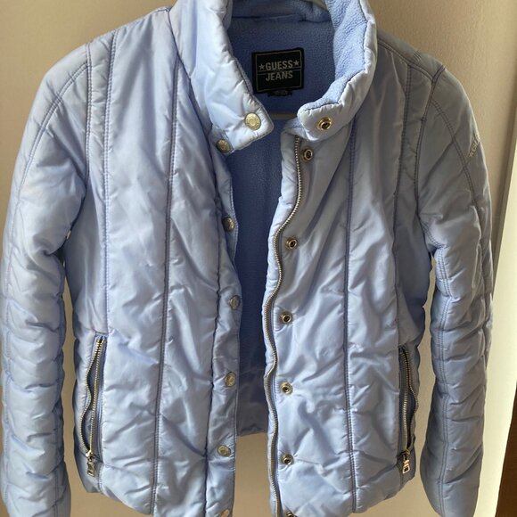 Guess XS Fleece-Lined Puffer Jacket - Picture 1 of 13